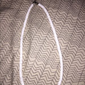 White beaded necklace